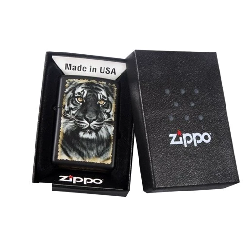Зажигалка Zippo 218 Tiger Black Matte (28314) фото 5
