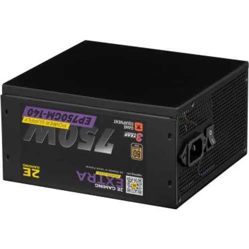 Блок питания 2E Gaming Power Supply EXTRA 750W (2E-EP750GM-140): КПД, % 90