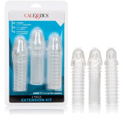 California Exotic Novelties 3 Piece Extension Kit насадка на пенис 15.25x3.75 см