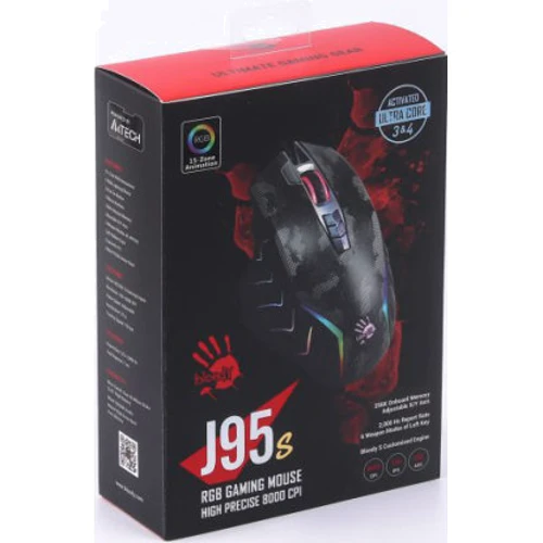 Мышь A4Tech J95s USB Satellite: Количество кнопок 9