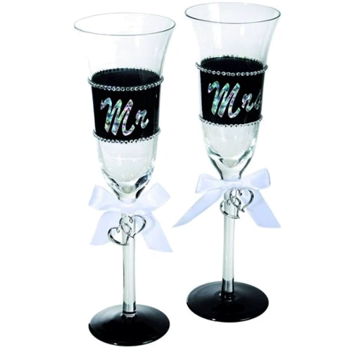 Свадебные бокалы OOTB для шампанского Mr. & Mrs (750039)