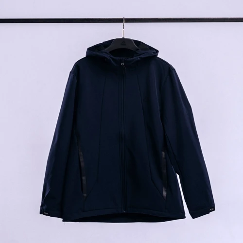 Ветровка Peak FW294011-NAV 46 темно-синяя демисезон с капюшоном: Фасон Прямой