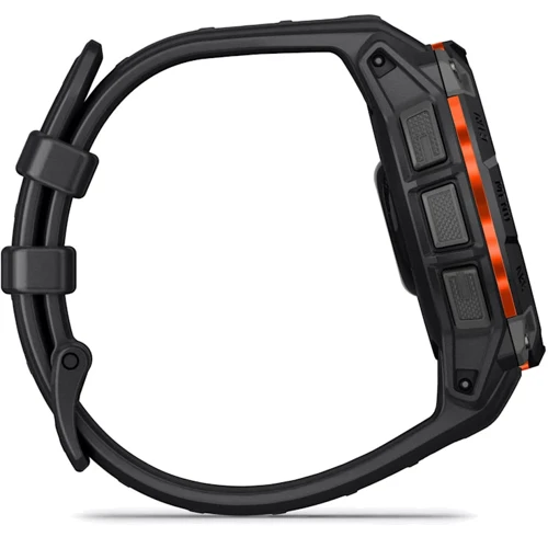 Смарт-часы Garmin Instinct 3 Solar 45mm Black with Black Band (010-02934-00): Особенности Тактические, Солнечная батарея, С большой автономностью, Фонарик, Барометр, Бесконтактная оплата, Влагозащищенные, Компас