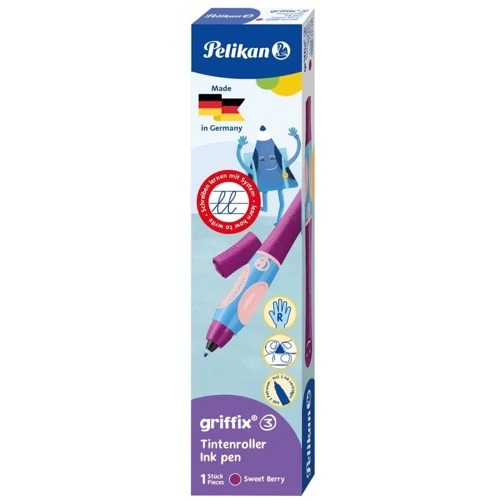 Ручка капиллярная обучающая для правши Pelikan Griffix Sweet Berry фиолетовый корпус (821049): Тип Капиллярные