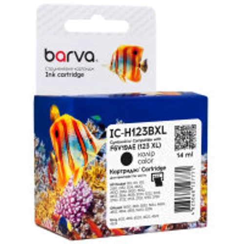 Картридж Barva HP 123XL black/F6V19AE, 14 мл (IC-H123BXL): Производитель Barva