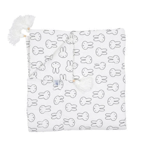 Плед Twins Rabbits муслиновый 90x90 см утепленный светло-бежевый (1611-PMУ90х90-202R)