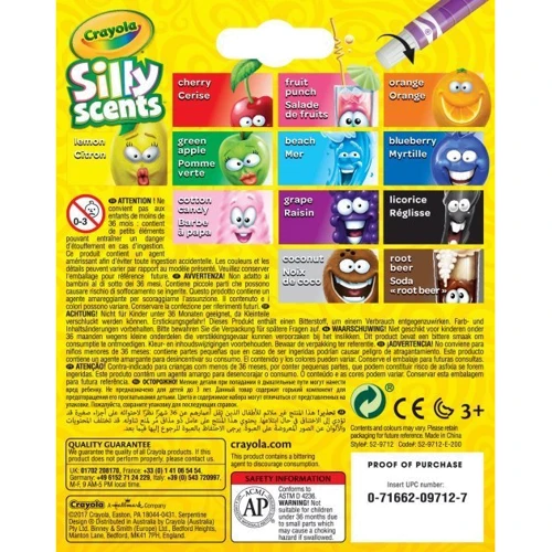 Набір воскових крейд Crayola Silly Scents Твіст з ароматом 12 шт (256321.024): Тип Восковые