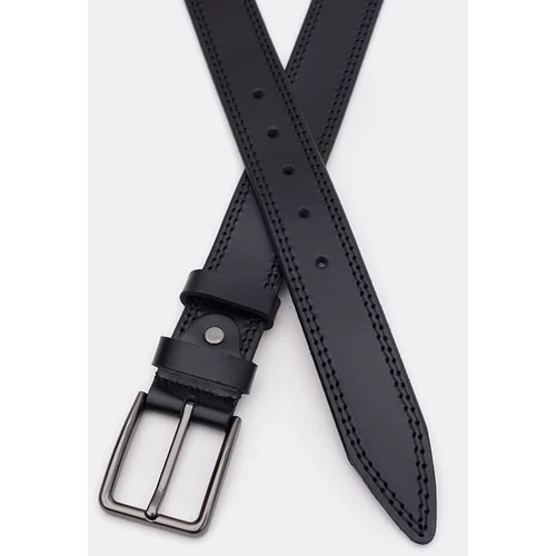 Чоловічий ремінь Borsa Leather чорний (125v1fx71-black): Стать Мужской