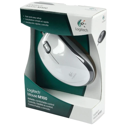 Мышь Logitech M100 White (910-005004, 910-001605, 910-006764): Количество кнопок 3