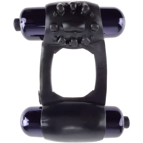 Ерекційне вібро кільце Duo Vibr Super Ring, чорний: Виробник Pipedream