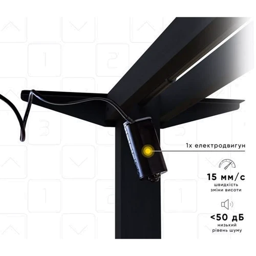 Комплект Mealux PowerDesk Lite Black + Leo Air Plus Green (EVO-201 Lite B/B +Y 546 KZ)