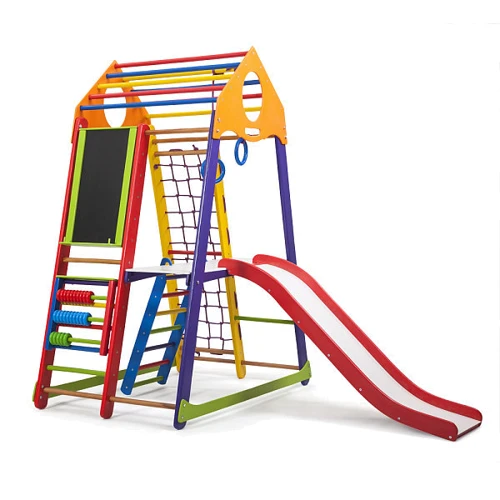 Детский спортивный комплекс SportBaby BambinoWood Color Plus 3: Тип гимнастические и спортивные комплексы
