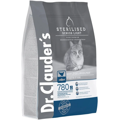 Сухой корм Dr.Clauder's High Premium Sterilised Senior Light для стериализированных кошек и кошек с избыточным весом и/или старше 8 лет 4 кг (21450400)