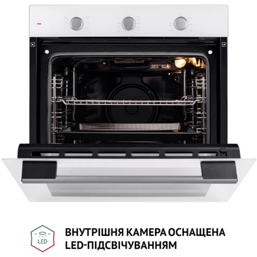 Духовой шкаф электрический Perfelli PERLA 6M6 BIANCO: Объем, л 80