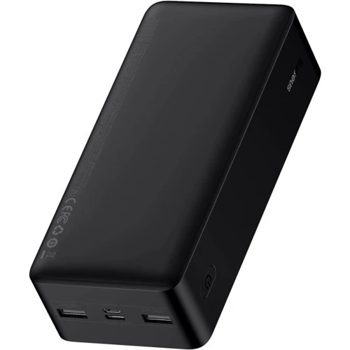 Зовнішній акумулятор Baseus Power Bank 30000mAh Bipow Display 15W Black (PPDML-K01/PPBD050201): Вбудований кабель немає