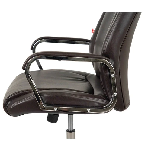 Крісло АКЛАС Альте TILT PU Brown 207 Коричневе (00156505): Оснащення С крестовиной, С колесиками, Подлокотники, Механизм качания
