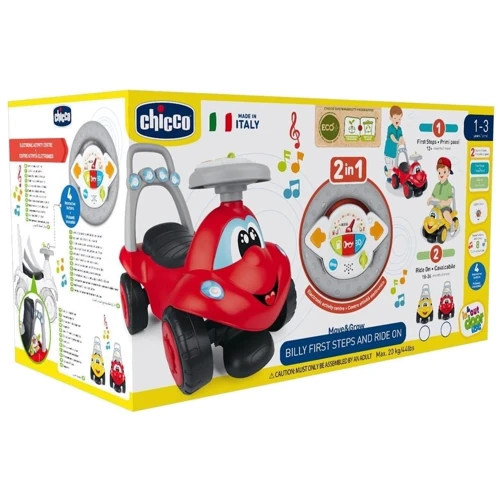 Каталка Chicco Билли 2 в 1 красный (8058664152865)