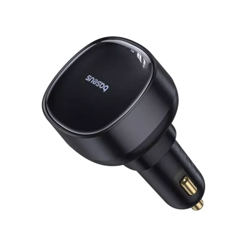 Зарядное устройство Baseus Car Charger USB Enjoyment Pro with Cable 60W Black (C00057800111-00): Кабель в комплекте встроенный