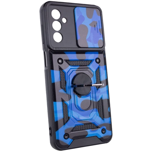 Аксессуар для смартфона Mobile Case Camshield Serge Ring Camo Army Blue for Samsung A047 Galaxy A04s: Материал TPU (термополиуретан) и поликарбонат