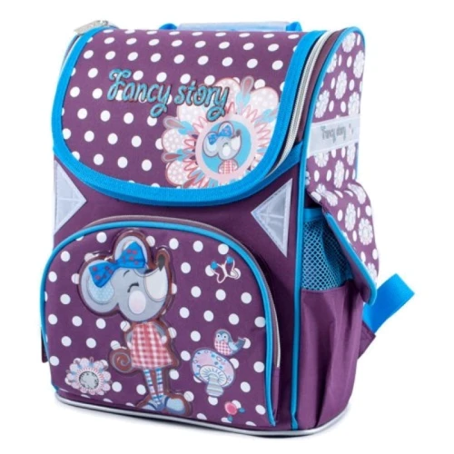 Ранец ортопедический CLASS 9605 Fancy Mouse, 34x25x13см, коричн.