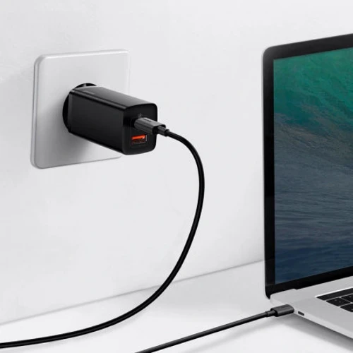 Зарядное устройство Baseus USB-C Wall Charger GaN2 Lite 65W Black (CCGAN2L-E01): Количество USB-портов 2