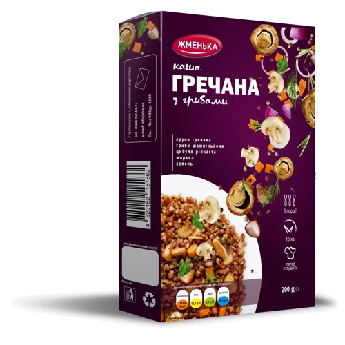 Каша гречневая Жменька с грибами 200 г (4820152181862)