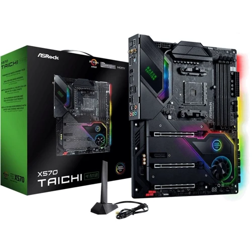 ASRock X570 TAICHI RAZER EDITION: Дополнительно Поддержка UEFI, Адаптер Wi-Fi, Поддержка RAID