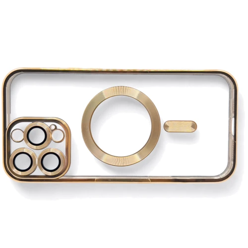 Чехол для iPhone BeCover Chrome Case with MagSafe Gold for iPhone 16 Pro Max (712086): Тип чехла накладка на заднюю часть