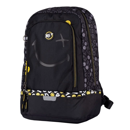 Рюкзак YES S-79 Smiley World.Black&Yellow, черный (552274): Пол ребенка Для мальчиков, Для девочек