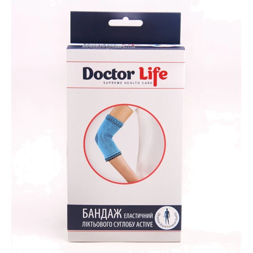 Бандаж локтевого сустава Doctor Life размер S синий (A3-026): Фиксация Без дополнительной фиксации