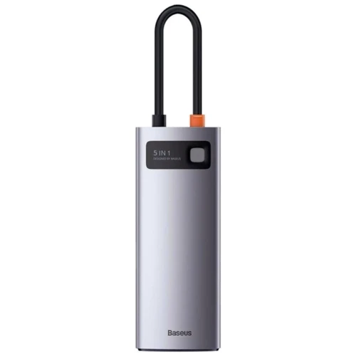Адаптер Baseus Adapter USB-C to 3xUSB 3.0+HDMI+USB-C PD Gray (WKWG020013): Інтерфейс підключення HDMI, USB-C, USB 3.0