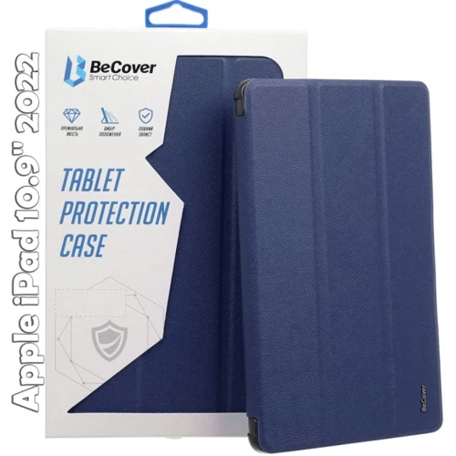 Аксессуар для iPad BeCover Soft Edge with Pencil mount Deep Blue for iPad 10.9 (2022 / 2024) / iPad 11 2025 (709185)