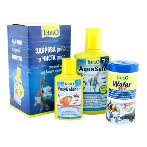 Стартовий набір для акваріума Tetra Wafer Mix 250мл, Aqua Safe 250мл, Aqua Easy Balance 100мл (2700000020487)
