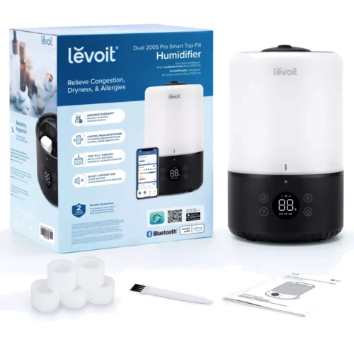 Увлажнитель воздуха Levoit Dual 200S Pro Smart Top-Fill LUH-D301S-KEUR (HEAPHULVSEU0079Y): Уровень шума, дБ 28
