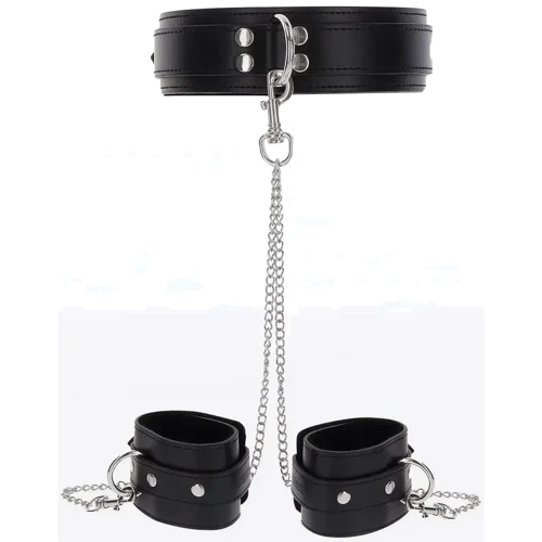 Ошейник с наручниками на цепочках Taboom Heavy Collar and Wrist Cuffs