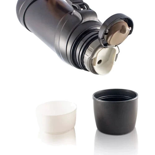 Термос Thermocafe by Thermos SVB1207-2000BK 2 л черный (5010576961464): Материал корпуса нержавеющая сталь/пластик