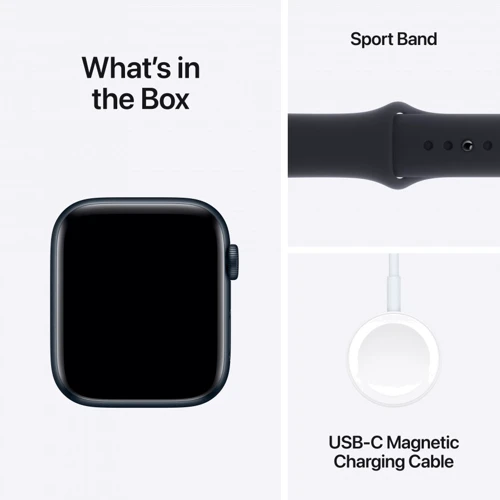 Apple Watch SE 2 2023 44mm GPS Midnight Aluminum Case with Midnight Sport Band - M/L (MRE93) UA фото 8