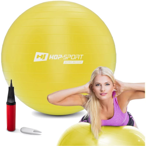 Мяч для фитнеса Hop-Sport HS-R075YB yellow 75 см: Диаметр, см 75