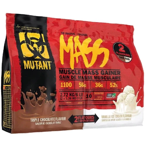 Гейнер Mutant Mass 2720 g /10 servings/ Triple Chocolate and Vanilla Ice Cream