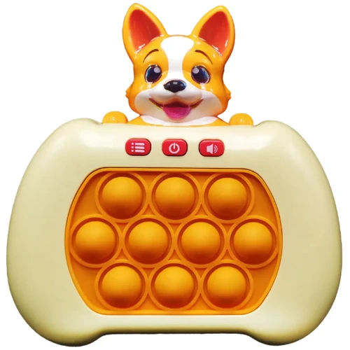 Электронная приставка Bambi антистресс Pop It консоль Quick Push Puzzle Game Fast (19591K(Biege))