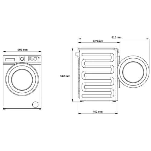 Стиральная машина Beko MWRE7512XSWE: Тип загрузки фронтальная