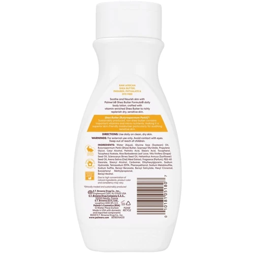 Лосьйон для тіла з олією ши Palmers Shea Butter Formula, 250 ml (5180-6N): Виробник Palmers