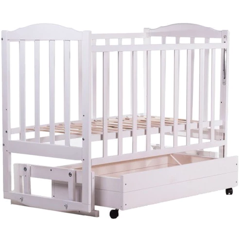 Кровать Babyroom Зайчонок Z301 маятник, ящик белая (60842)