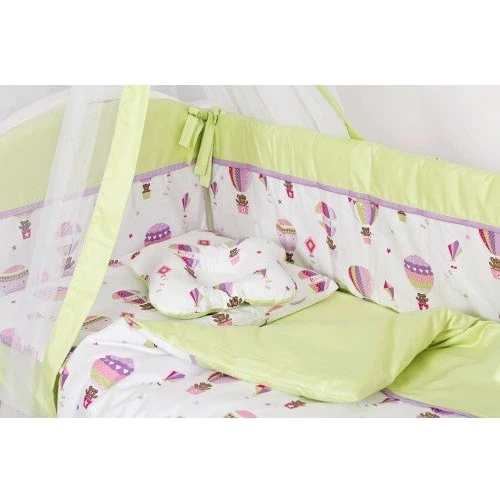 Постельный комплект 8 эл. Twins Modern ІІ 4028-P-113, Воздушный шар, зеленый: Тип постельный комплект