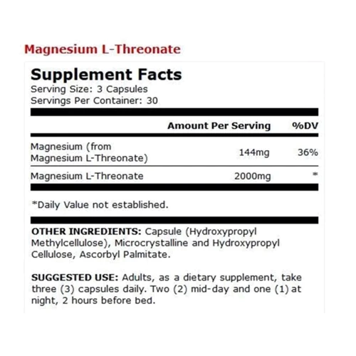 Dr. Mercola Magnesium L-Threonate 90 Caps Магний Л-треонат: Тип Магний