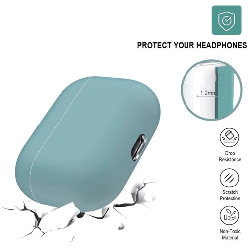 Чехол для наушников TPU Case Mint Green for Apple AirPods Pro фото 2