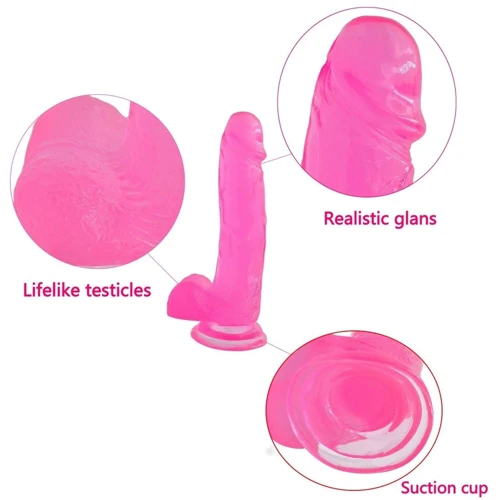 Фаллоимитатор LoveToy Jelly Studs Large Pink
