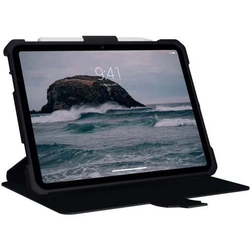 Аксесуар для iPad Urban Armor Gear UAG Metropolis Black (123396114040) for iPad 10.9 (2022 / 2024) / iPad 11 2025: Особливості відділення для стілусу, трансформується на підставку, Надійний захист від подряпин і забруднень