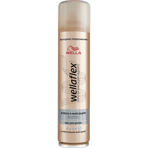 WELLAFLEX Лак для волос Блеск и фиксация суперсильной фиксации 400 ml