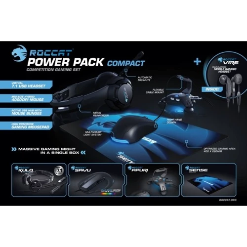 Комплект дротовий Roccat PowerPack Compact Competition Gaming Set (ROC-16-180) фото 2